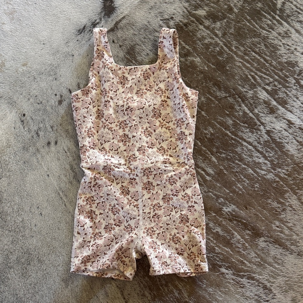 Girls Rylee + Cru Floral Romper